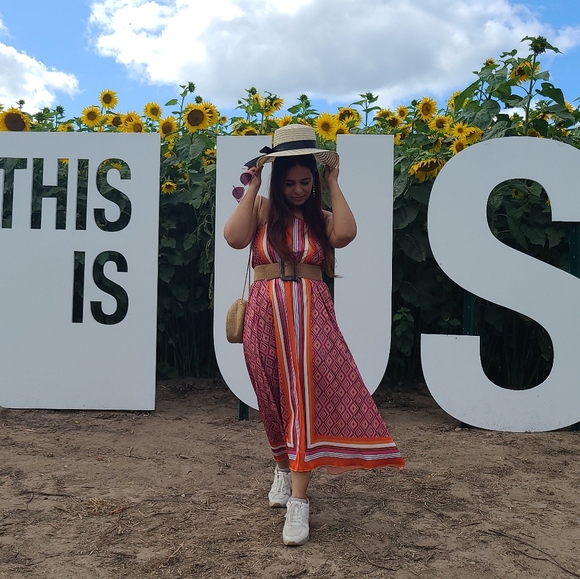 Zara Printed Midi Dress- Satin feel - Picture 3 of 6